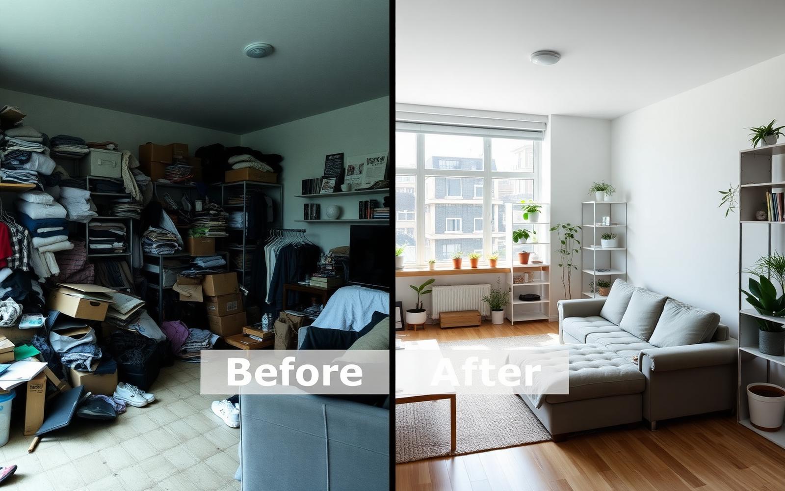 Transformación de apartamento antes y después